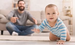 Com quantos meses o bebe comeca a engatinhar