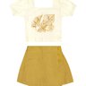 04 conjunto menina blusa folhagem e short saia botoes angero off white 12