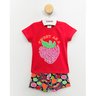 01 conjunto menina blusa e short sweet frutinhas catolele vermelho 8