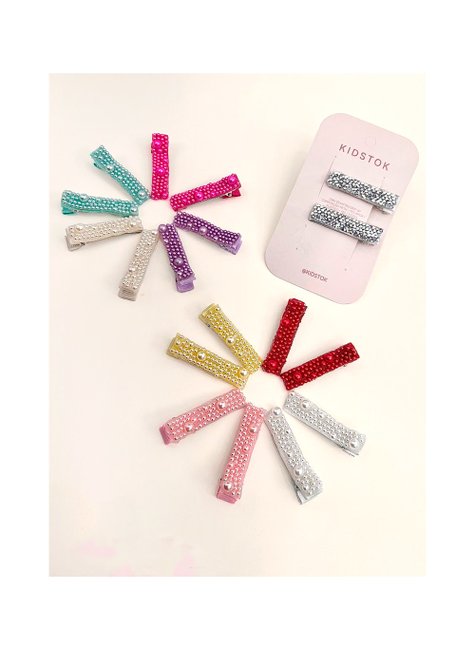 01 kit bico de pato c 2 strass kidstok branco