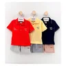 03 conjunto menino polo malha e bermuda moletinho the beach angero amarelo 4