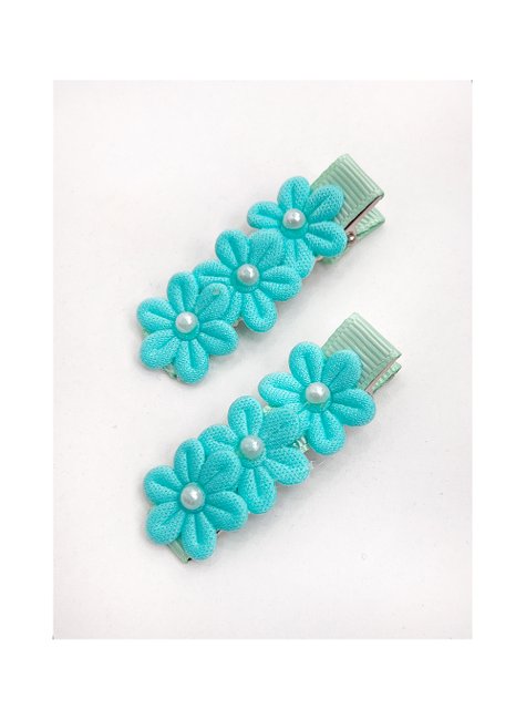 04 kit bico de pato c 2 florzinhas kidstok azul vermelho amarelo