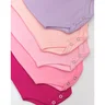 02 kit body liso c 5 bebe menina cores diversas kidstok diversas m