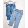 03 calca bebe menina jeans kidstok azul claro p