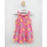 03 vestido bebe menina frutinhas brandili rosa m