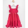 01 vestido menina mini perolas recorte lateral kiki xodo vermelho 8