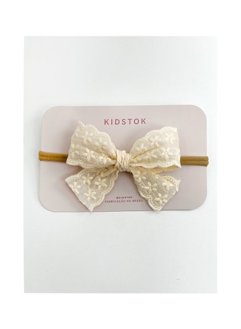 06 faixa laco bordado kidstok amarelo claro