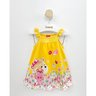 02 vestido bebe menina ursinho floral kyly branco p