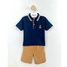 01 conjunto menino polo e bermuda sarja coqueiro brandili vermelho 4