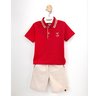02 conjunto menino polo e bermuda sarja coqueiro brandili vermelho 4