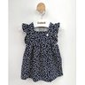 03 vestido bebe menina bordado raminhos mundi azul marinho m