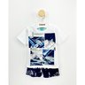04 pijama menino camiseta e bermuda nave brilha no escuro kyly branco 4