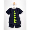 02 pijama menino camiseta e bermuda dino esqueleto capa kyly preto 10