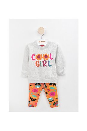 03 conjunto menina blusa e leeging moletom flores kyly cinza claro 1