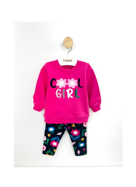 04 conjunto menina blusa e leeging moletom flores kyly cinza claro 1