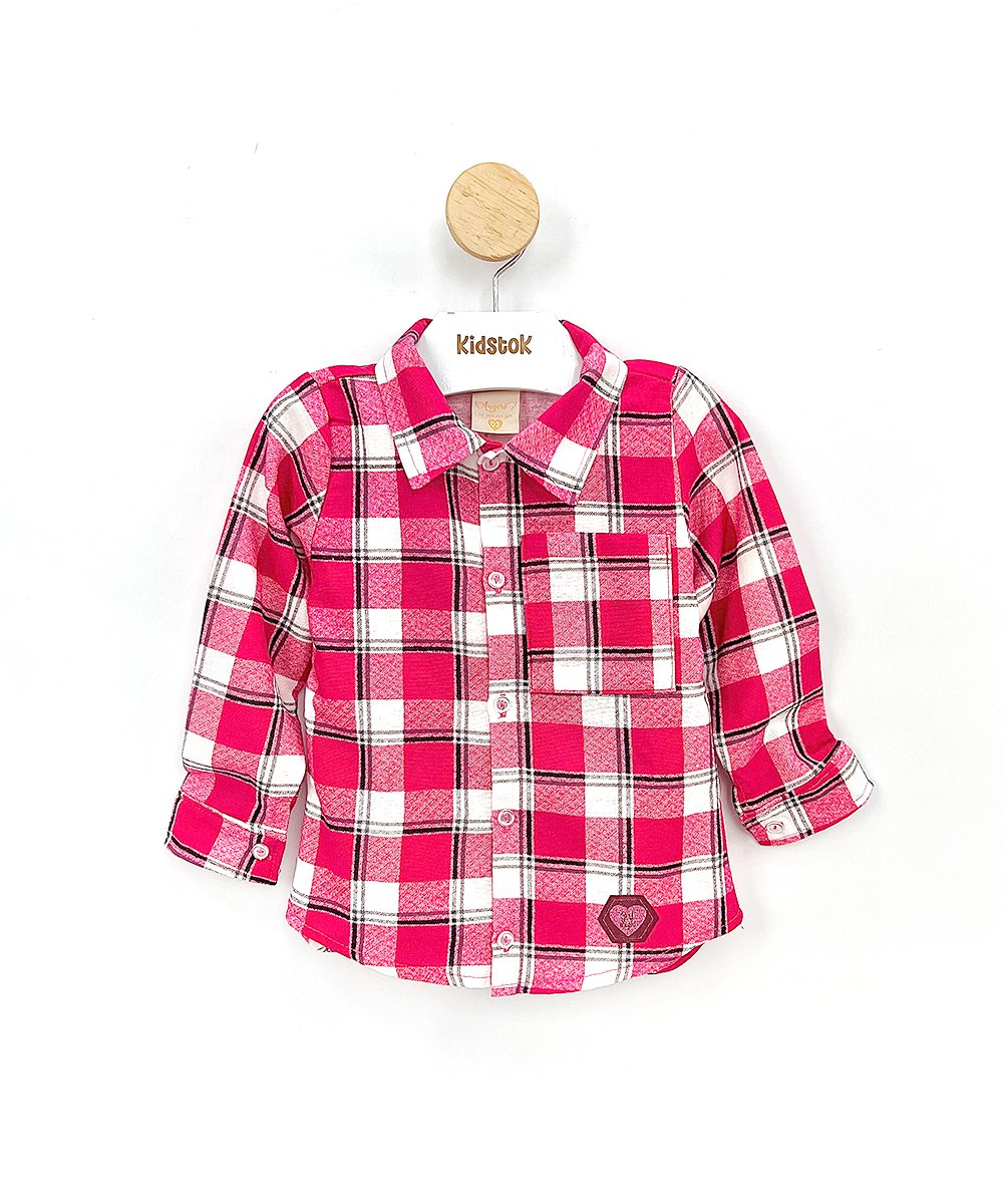 Camisa Menina Xadrez - Anger&ocirc;