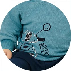 01 conjunto menino blusao c capuz e calca moletom moto angero azul g