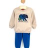 04 conjunto menino blusao e calca moletom urso geometrico kyly bege 8