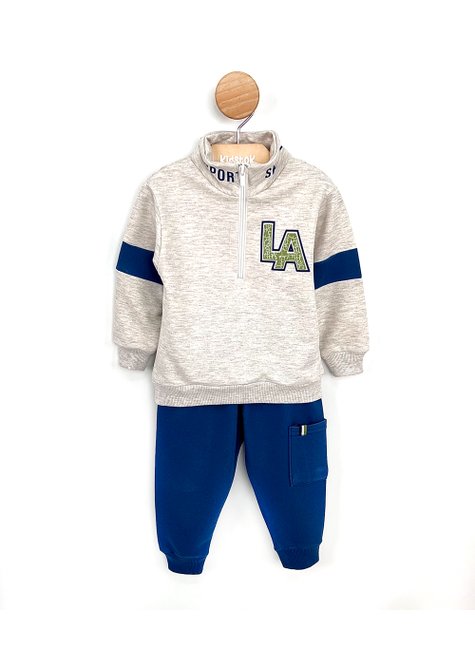 Conjunto Menino Casaco e Calça Moletom Lettering Kyly
