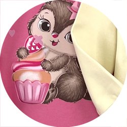 01 pijama menina moletom flanelado esquilo brilha no escuro kyly amarelo claro 6