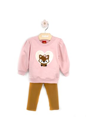 05 conjunto menina blusao moletom e legging guaxinim bordado kyly azul marinho 3