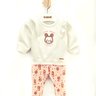 01 conjunto menina blusao moletom e legging fleece coelhinho trick nick areia 2