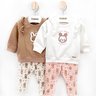 04 conjunto menina blusao moletom e legging fleece coelhinho trick nick areia 2