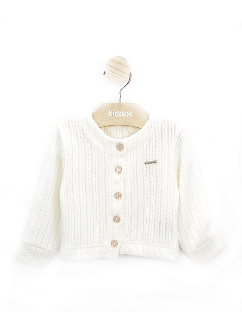 01 casaco menina la botoes coloritta laranja claro 4