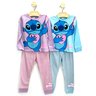 01 pijama menina sticth brilha no escuro fakini azul 6