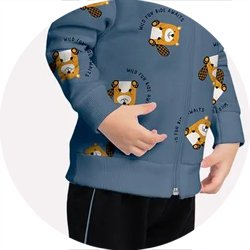 02 conjunto bebe menino jaqueta e calca moletom ursinho kyly azul m