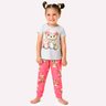 02 pijama menina blusa e calca ursinho brilha no escuro kyly branco 6
