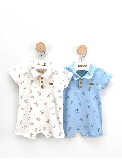 01 macaquinho bebe menino brinquedos kiko baby azul g