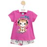 04 pijama menina manga curta gatinho fone kyly branco 2