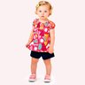 02 conjunto bebe menina blusa e short safari formas kyly branco 1