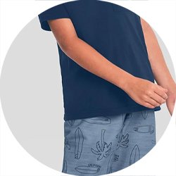 01 conjunto menino camiseta e bermuda moletino prancha brandili cinza chumbo 6