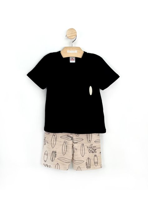 04 conjunto menino camiseta e bermuda moletino prancha brandili cinza chumbo 6