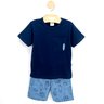 05 conjunto menino camiseta e bermuda moletino prancha brandili cinza chumbo 6