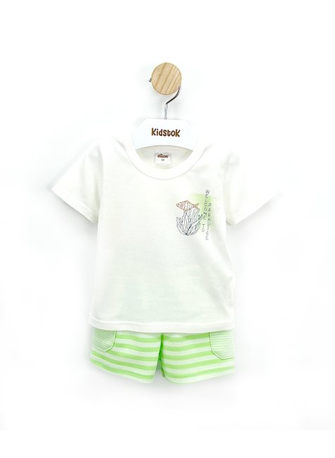 01 conjunto menino camiseta e bermuda moletinho listrada elian azul escuro 2