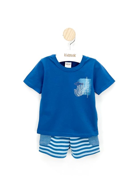 02 conjunto menino camiseta e bermuda moletinho listrada elian azul escuro 2