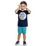 02 conjunto menino camiseta e bermuda moletinho astronauta kyly terracota 3