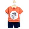 03 conjunto menino camiseta e bermuda moletinho astronauta kyly terracota 3