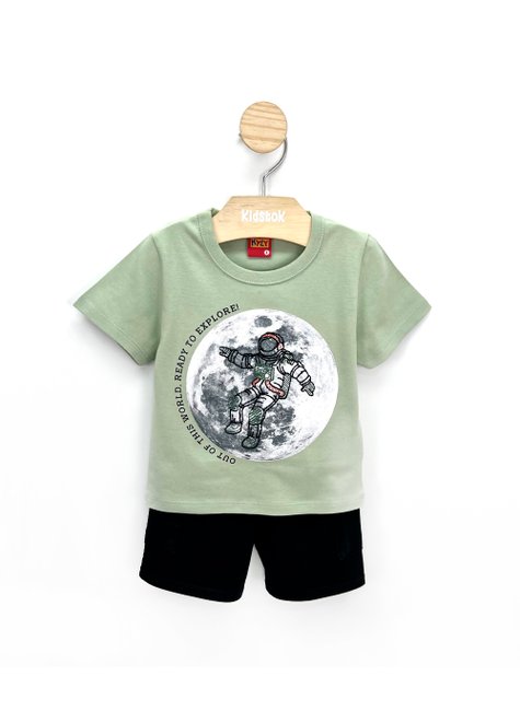 06 conjunto menino camiseta e bermuda moletinho astronauta kyly terracota 3