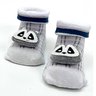 01 meia bebe menino divertida guaxinim duck meias cinza claro 16 20