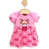 04 conjunto bebe menina vestido e short raposa kyly caramelo p