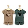 03 conjunto menino camiseta cacto e bermuda moletinho mundi marrom 1
