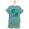 02 conjunto menino camiseta e bermuda moletinho ondas elian azul 16