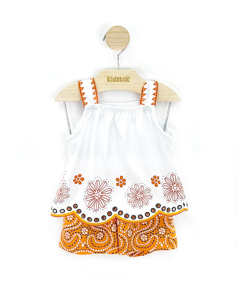 Conjunto Menina Blusa e Short Flores - Nanai