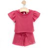 01 conjunto menina blusa e short malha strass angero pink 10