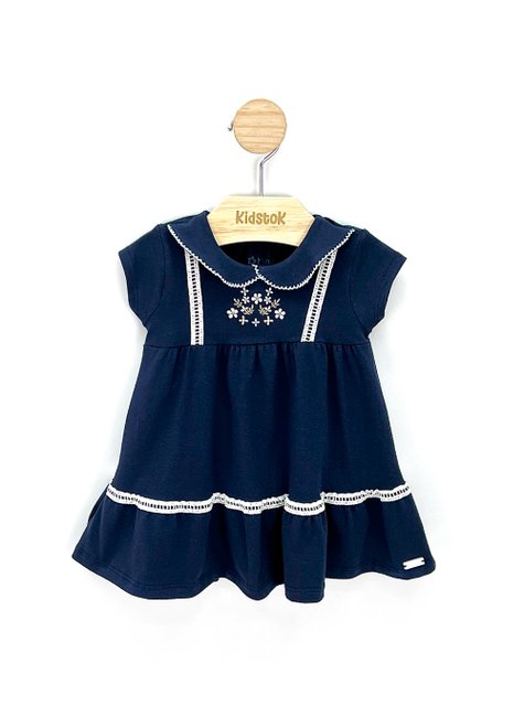 05 vestido bebe menina bordado floral mundi azul marinho g