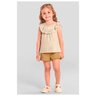 02 conjunto menina blusinha e short moletinho bordado mundi bege 2